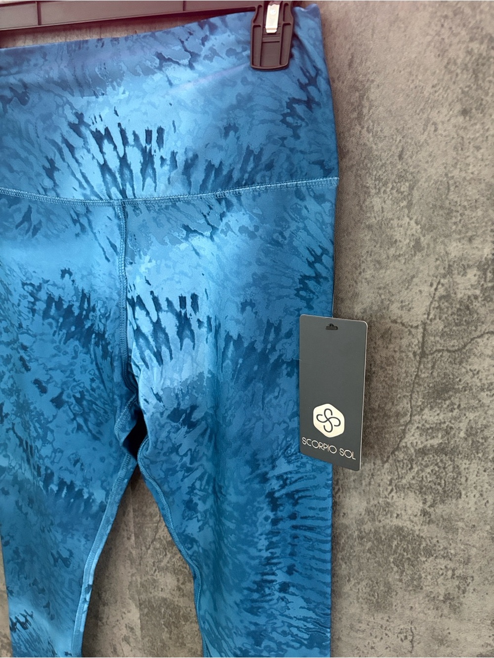 Scorpio Sol Teal Blue Tie-Dye Leggings